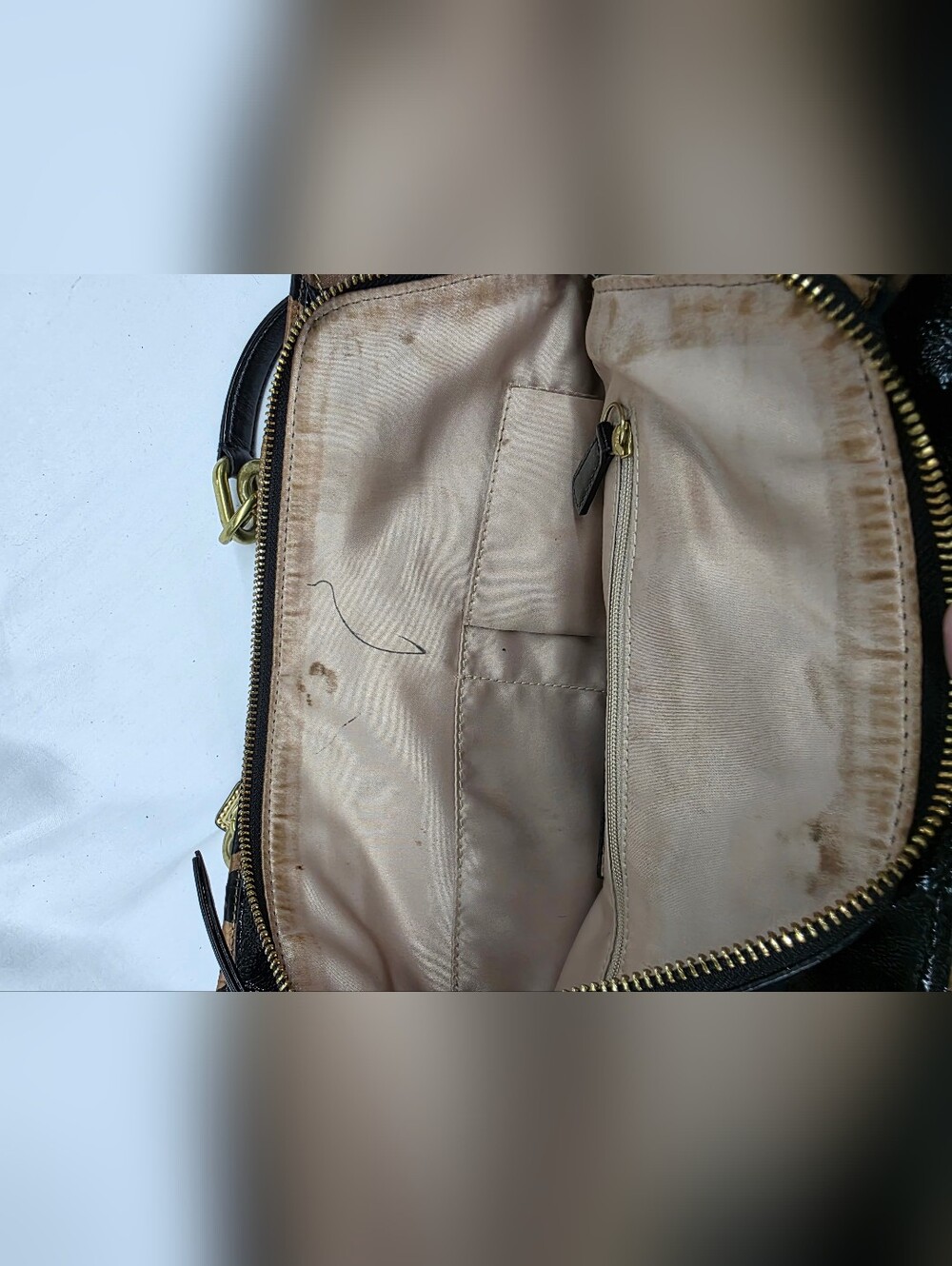 Coach Leopard-Print Shoulder Bag with Gold Hardware - Picture 10 of 13